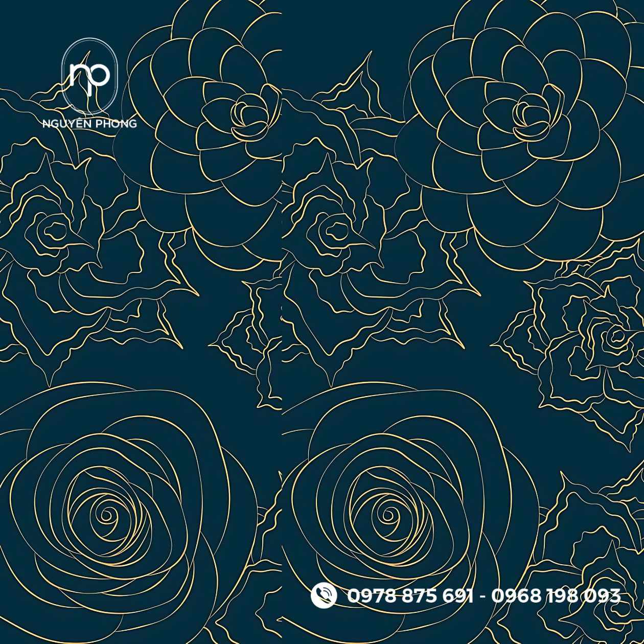 Mẫu nền hoa văn chìm tông pastel nhẹ nhàng